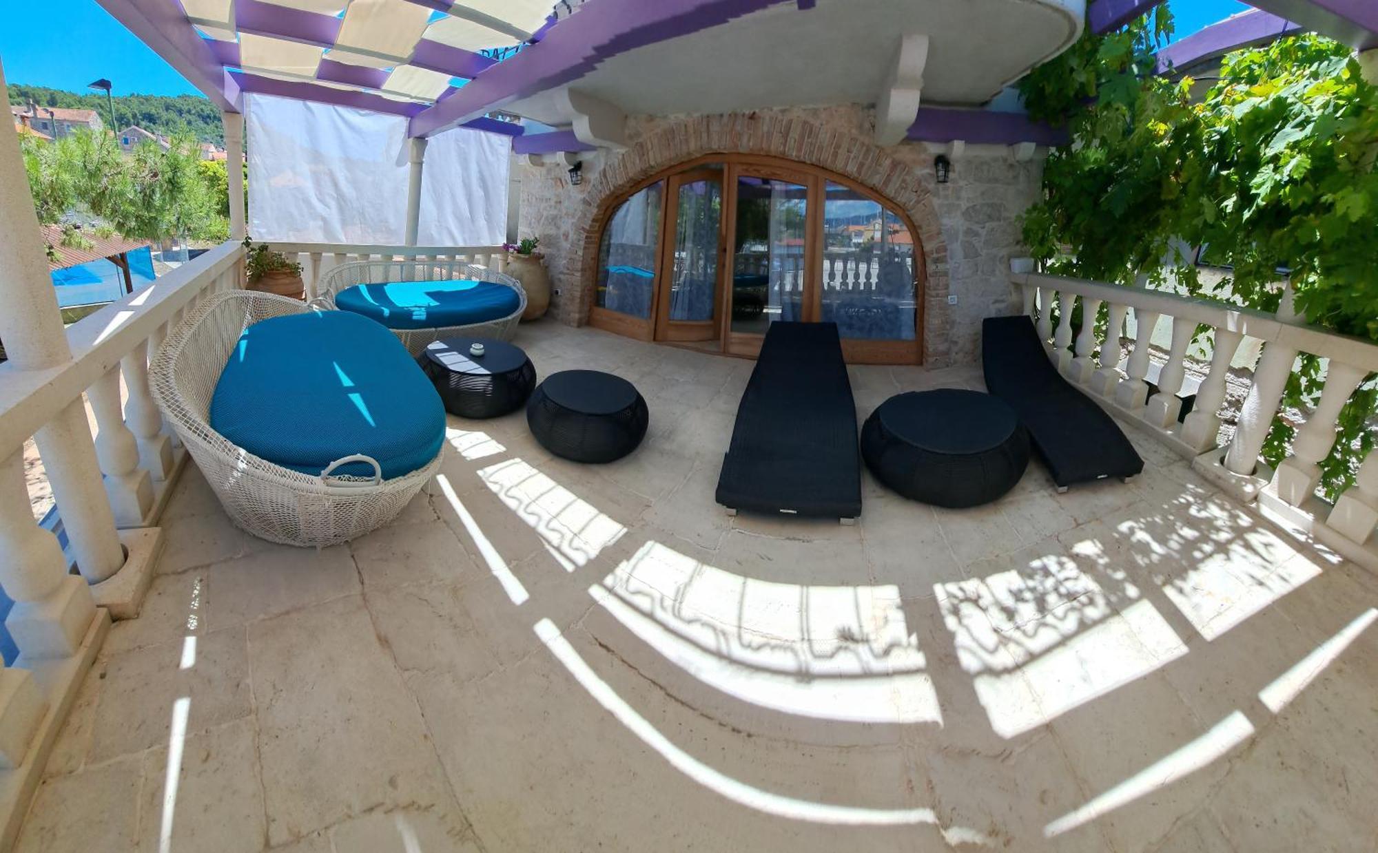 Jardin Kapetanova Kuca Apartamento Veli Iž Exterior foto